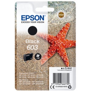 Epson 603 Preto Original PERTENENCIENTE A LA REFERENCIA Tinteiros Epson 603/603XL