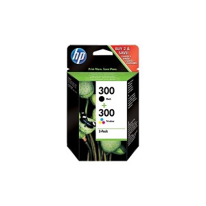 HP ORIGINAL 300 NEGRO Y TRICOLOR Pack PERTENENCIENTE A LA REFERENCIA HP 300 / 300XL Tinteiros
