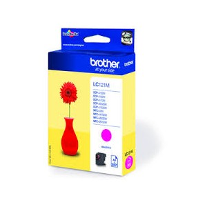 Brother LC121 magenta cartucho de tinta original. PARA LA IMPRESORA Brother DCP-J172W Tinteiros