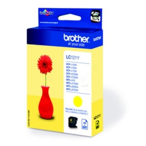 Brother LC121 amarillo cartucho de tinta original. PARA LA IMPRESORA Brother DCP-J552DW Tinteiros