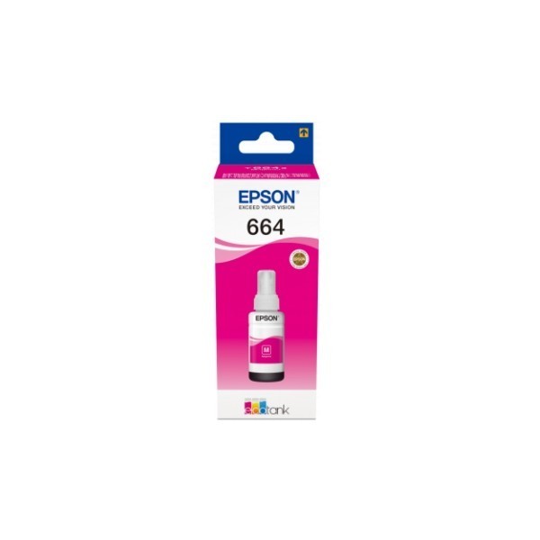 Botella De Tinta Epson T6643 Magenta Original Botella De Tinta Epson T6643 Magenta Original