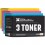 Pack 3 Toner Compativels Brother Tn2200xl