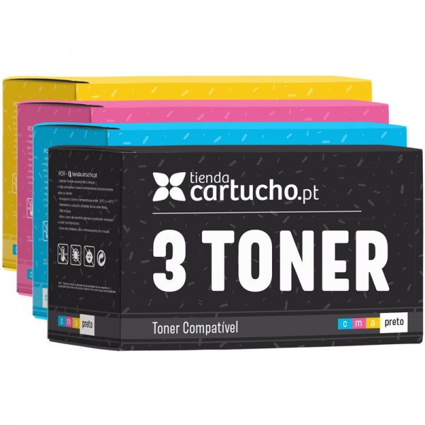 Pack 3 Toner Compativels Brother Tn2200xl