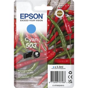 Tinteiro Epson 503 Ciano Original PERTENENCIENTE A LA REFERENCIA Tinteiros Epson 503 / 503XL