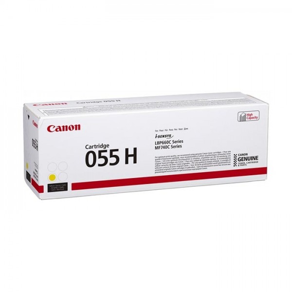 Canon 055h Amarelo Original - Toner 3017c002 (5.900 Pág.) Canon 055h Amarelo Original - Toner 3017c002 (5.900 Pág.)