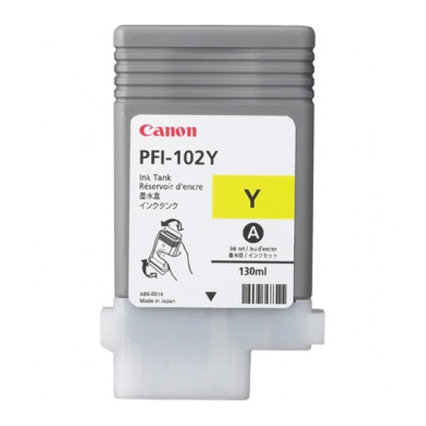 Canon Pfi102 Amarelo Original - Tinta 0898b001 (130 Ml.) Canon Pfi102 Amarelo Original - Tinta 0898b001 (130 Ml.)