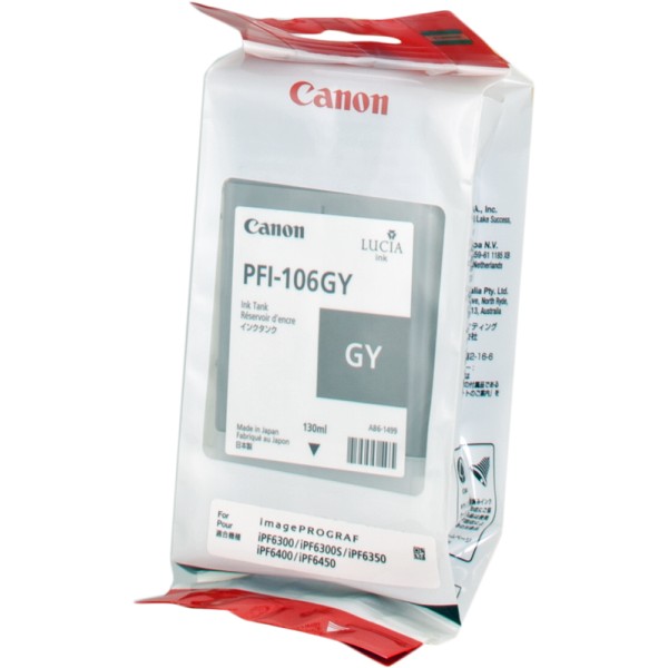 Canon Pfi106 Cinza Original - Tinta Pfi106gy/6630b001 (130 Ml.) Canon Pfi106 Cinza Original - Tinta Pfi106gy/6630b001 (130 Ml.)