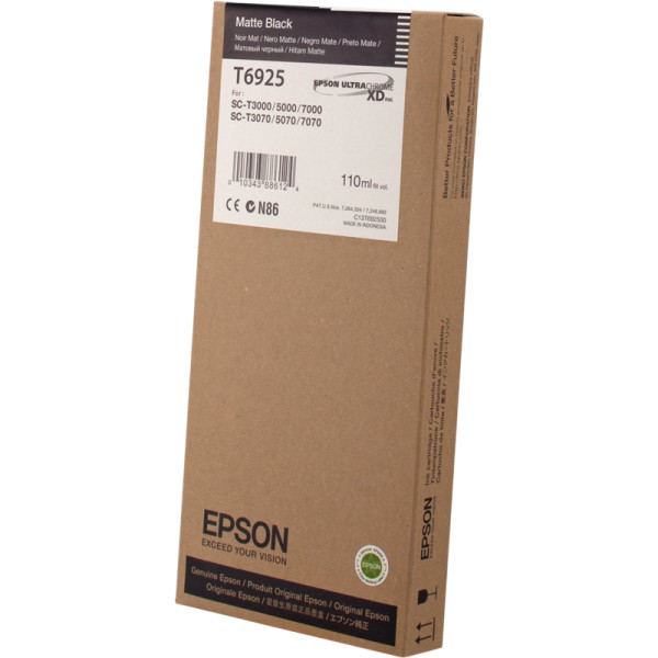 Epson T6925 Preto Mate Original - Tinta C13t692500 (110 Ml.) Epson T6925 Preto Mate Original - Tinta C13t692500 (110 Ml.)