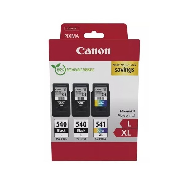 Pack Original Canon 2 Uds. Pg540l + 1 Ud. Cl541xl - 5224b017 Pack Original Canon 2 Uds. Pg540l + 1 Ud. Cl541xl - 5224b017