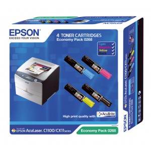 Epson Aculaser C1100 CX11 pack colores, toner original. PARA LA IMPRESORA Epson Aculaser C1100 Toner
