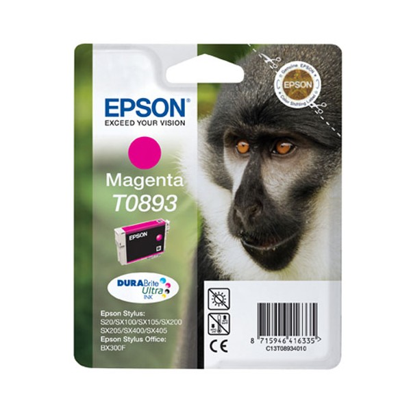 Epson T0893 magenta, tinteiro original (C13T08934011) Epson T0893 magenta, tinteiro original (C13T08934011)