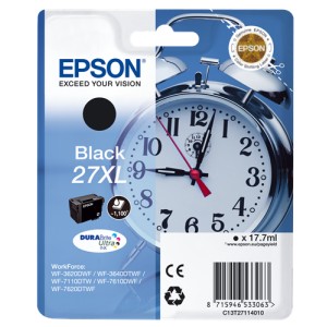 Epson 27XL Negro. T2711 Cartucho de tinta original PARA LA IMPRESORA Epson WorkForce WF-7610DWF Tinteiros