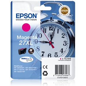 Epson 27XL Magenta. T2713 Cartucho de tinta original PARA LA IMPRESORA Epson WorkForce WF-7715DWF Tinteiros