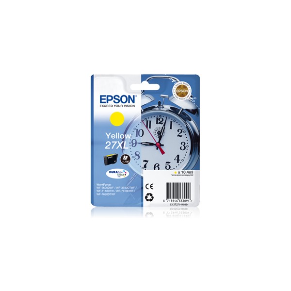 Epson 27XL Amarelo. T2714 Tinteiro original Epson 27XL Amarelo. T2714 Tinteiro original