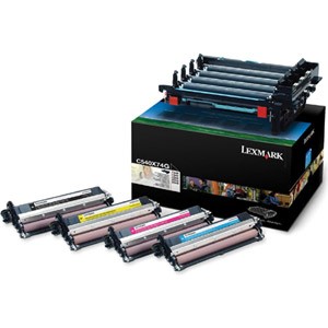 Unidad de Tambor Negro + Color. Imagen Kit: PCU+Revelador negro, cyan, magenta y amarillo PARA LA IMPRESORA Lexmark C540N Toner