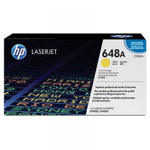 Cartucho de Toner HP 648A - CE262A Amarillo original 11000 páginas PERTENENCIENTE A LA REFERENCIA HP 647A / 648A / 649X Toner