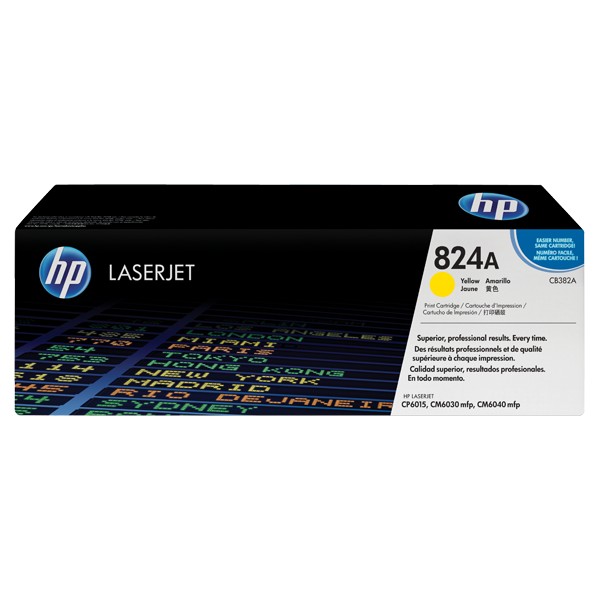 Toner HP 824A - CB382A Amarelo original 21000 páginas Toner HP 824A - CB382A Amarelo original 21000 páginas