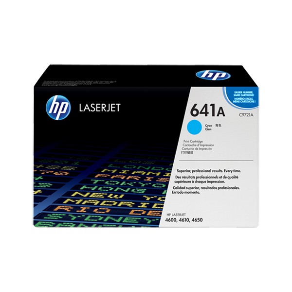 Toner HP 641A - C9721A Ciano original 8000 páginas Toner HP 641A - C9721A Ciano original 8000 páginas