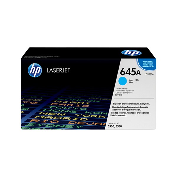 Toner HP 645A - C9731A Ciano original 12000 páginas Toner HP 645A - C9731A Ciano original 12000 páginas