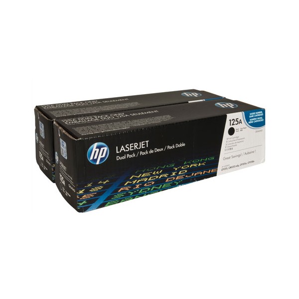 Pack ahorro 2 Toners HP 125A - CB540AD Preto original 1400 páginas cada toner Pack ahorro 2 Toners HP 125A - CB540AD Preto original 1400 páginas cada toner