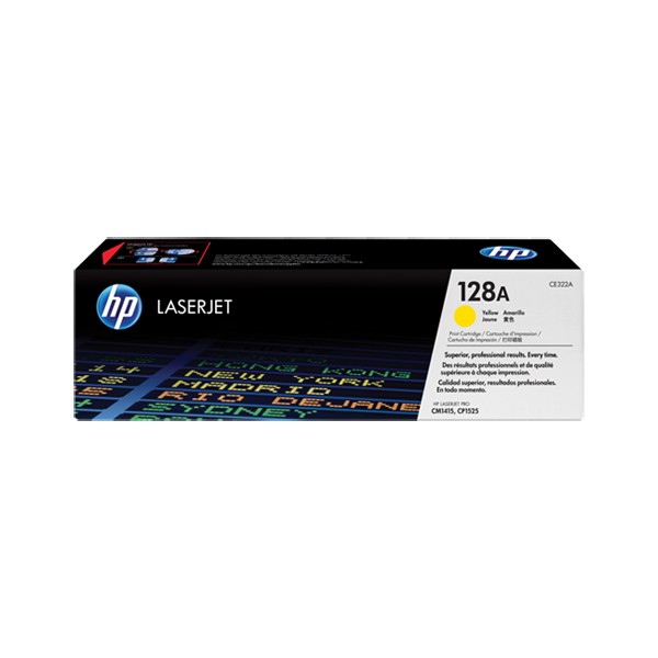 Toner HP 128A - CE322A Amarelo original 1300 páginas Toner HP 128A - CE322A Amarelo original 1300 páginas