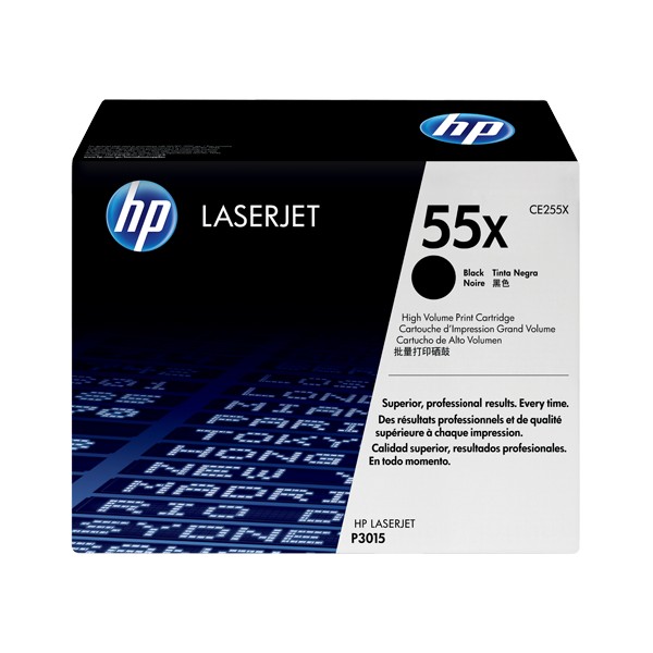 Toner HP 55X - CE255X Preto original de alta capacidad 12500 páginas Toner HP 55X - CE255X Preto original de alta capacidad 12500 páginas