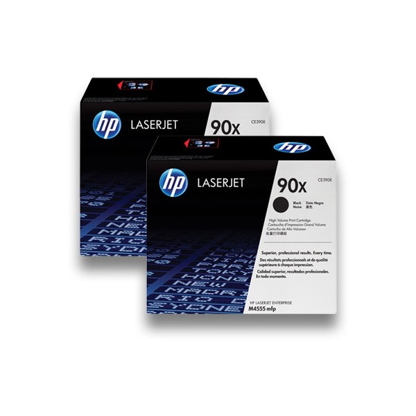 Pack ahorro 2 Toners HP 90X - CE390XD Preto original 24000 páginas cada toner Pack ahorro 2 Toners HP 90X - CE390XD Preto original 24000 páginas cada toner