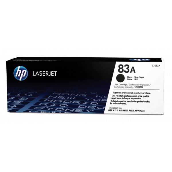 Toner HP 83A - CF283A Preto original 1500 páginas Toner HP 83A - CF283A Preto original 1500 páginas
