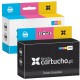 Pack ahorro Tinteiros compatíveis HP 301XL preto + HP 301XL color