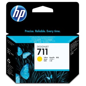 HP 711 ORIGINAL AMARILLO PARA LA IMPRESORA Hp Designjet T120 ePrinter Tinteiros